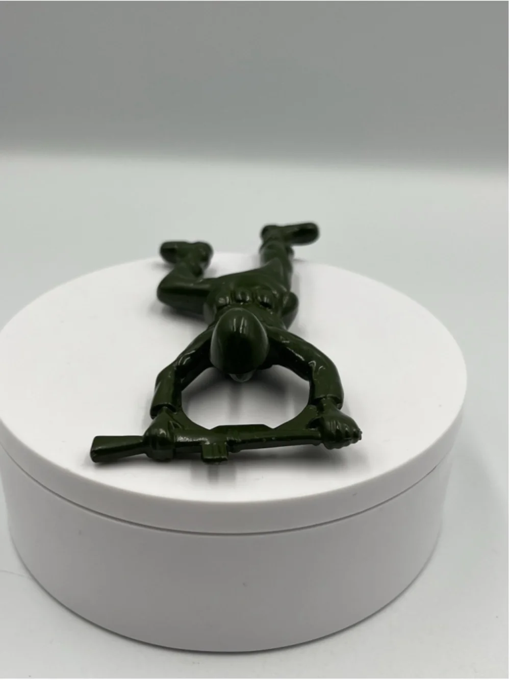 SGT. Pryer Army Man Bottle Opener Die Cast Metal Army Green SEE ALL COLLECTOR